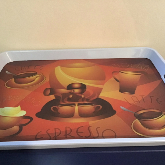 Vintage Coffee Themed Serving Tray - Picture 3 of 6